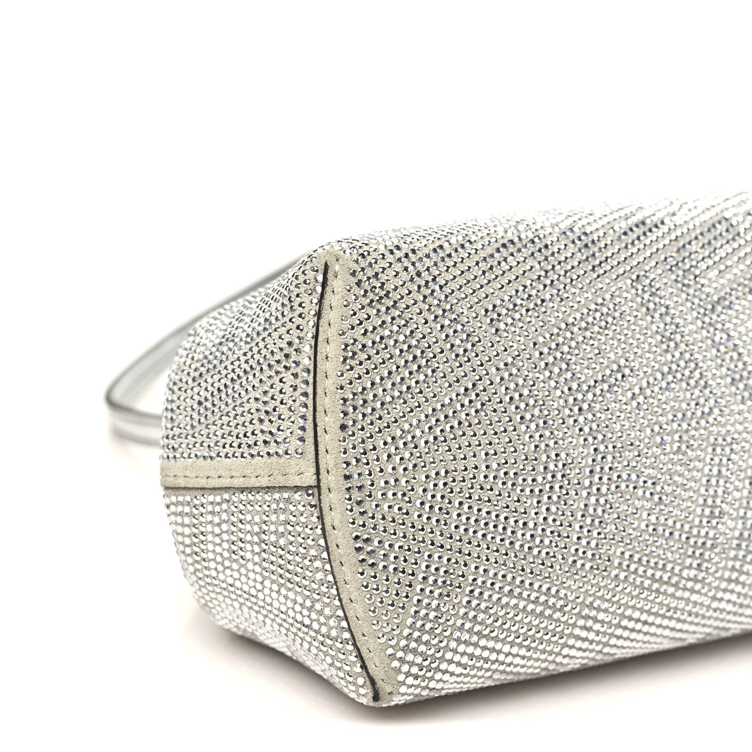 Fendi Crystal Vitello Laminato FF Fendi Small First Argento 9 of 10