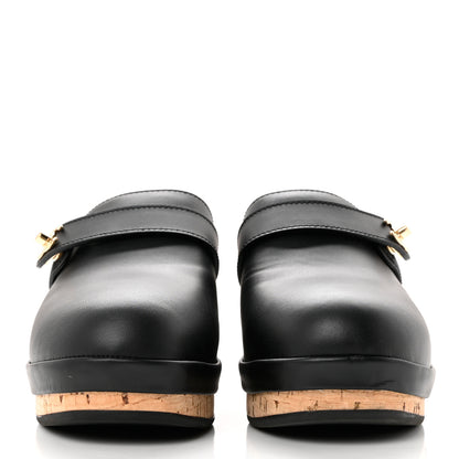 Chanel Calfskin CC Turn Lock Clogs 37 Black 2 of 9