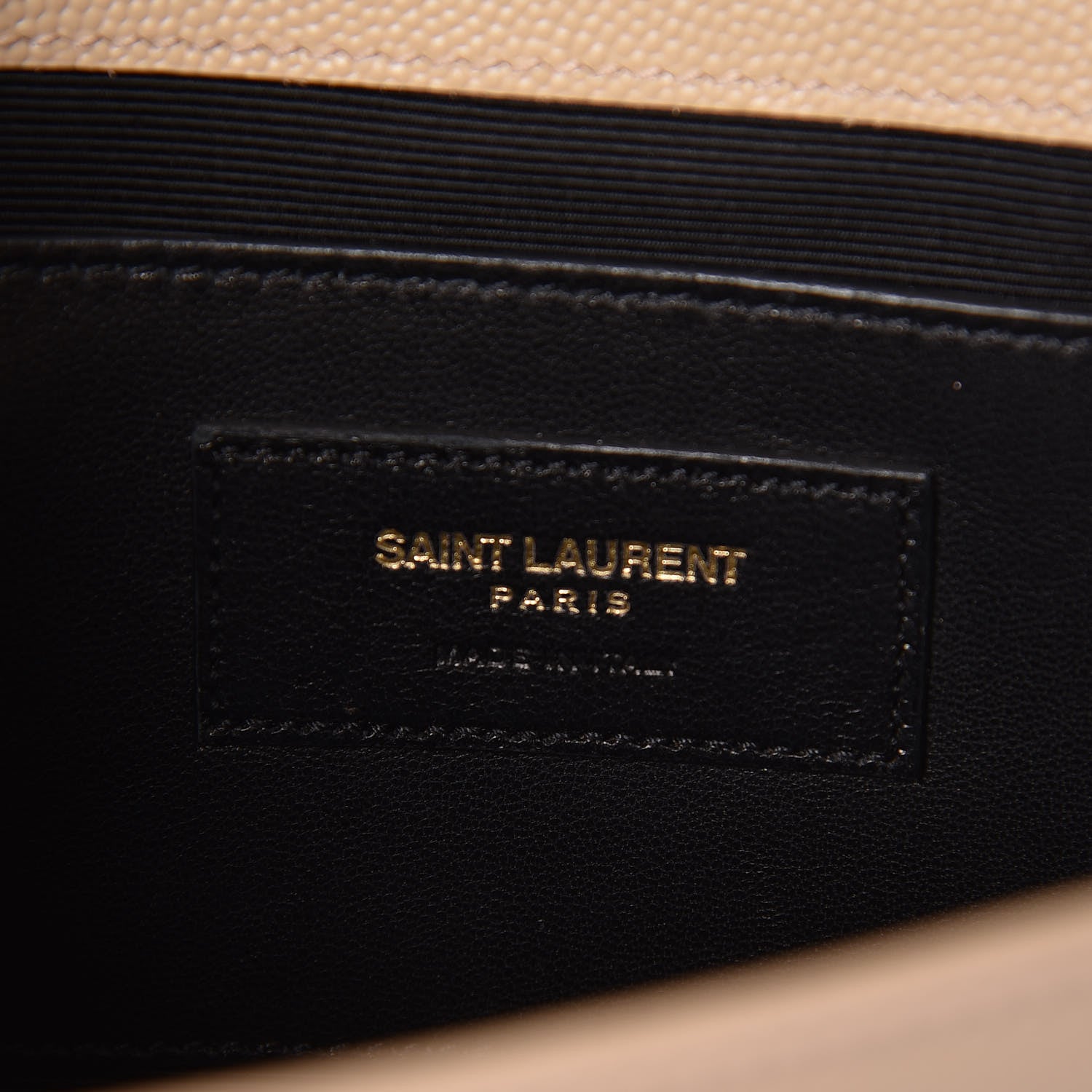 Saint Laurent Grain De Poudre Classic Kate Monogram Clutch Nude Powder 11 of 12