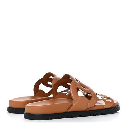 Hermes Nappa Extra Sandals 37 Naturel 4 of 9