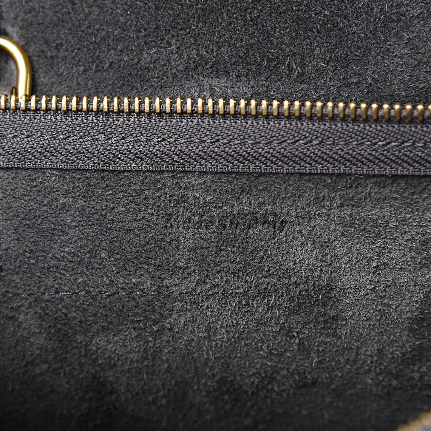 Grained Calfskin Nano Belt Bag Grey