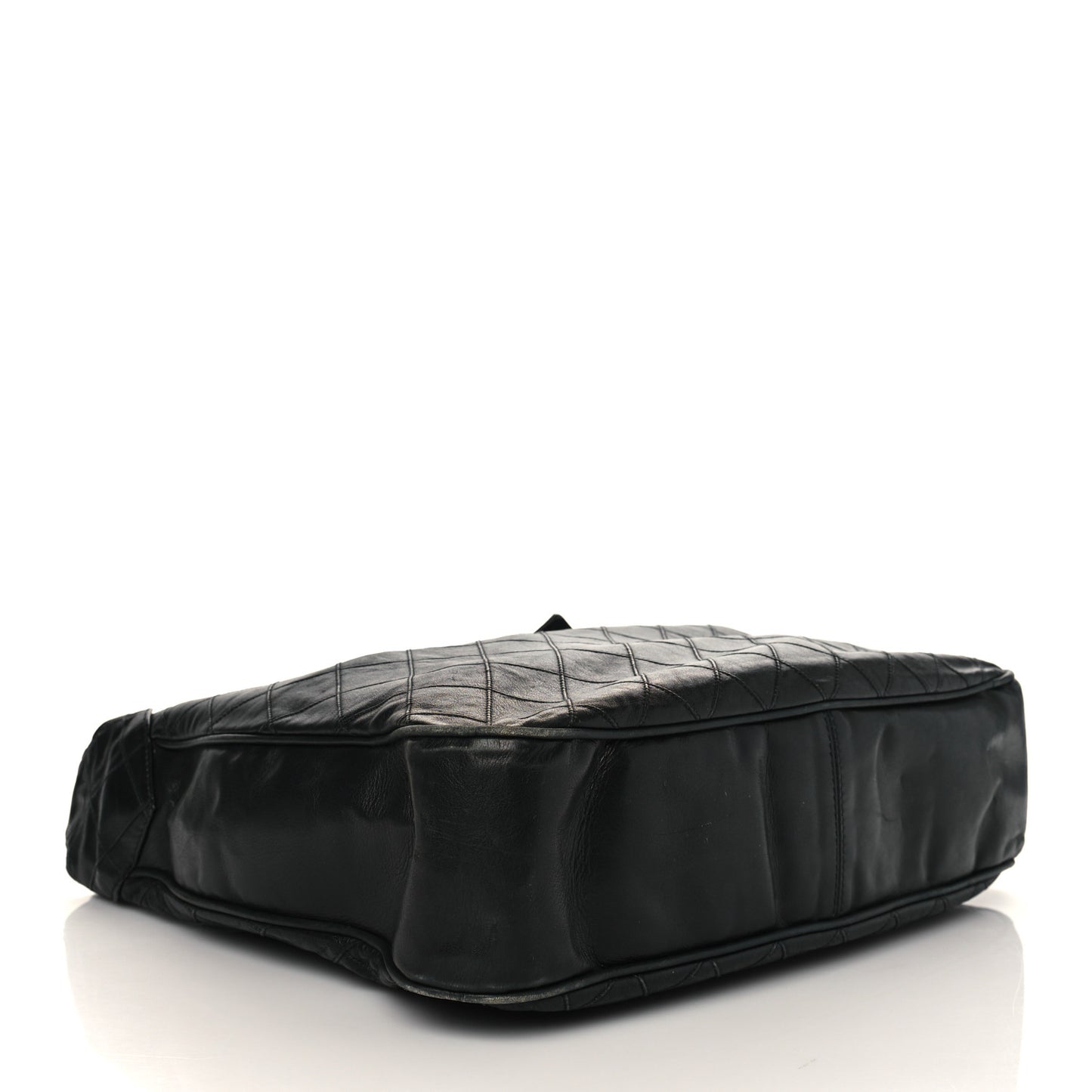 Lambskin Weekender Tote Black