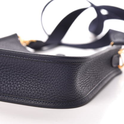Hermes Taurillon Clemence Evelyne TPM Bleu Nuit 10 of 10
