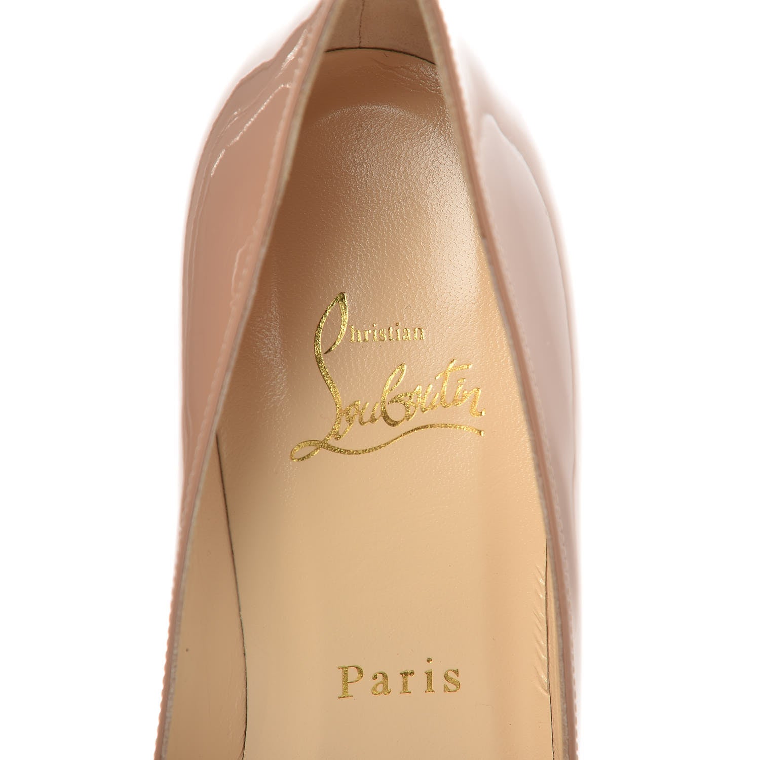 Christian Louboutin Patent Simple 70 Pumps 38.5 Nude 7 of 8