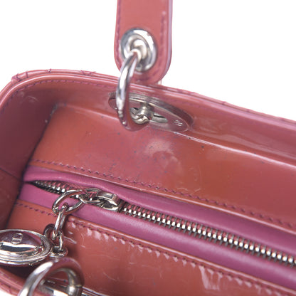 Christian Dior Patent Cannage Medium Lady Dior Pink 10 of 15