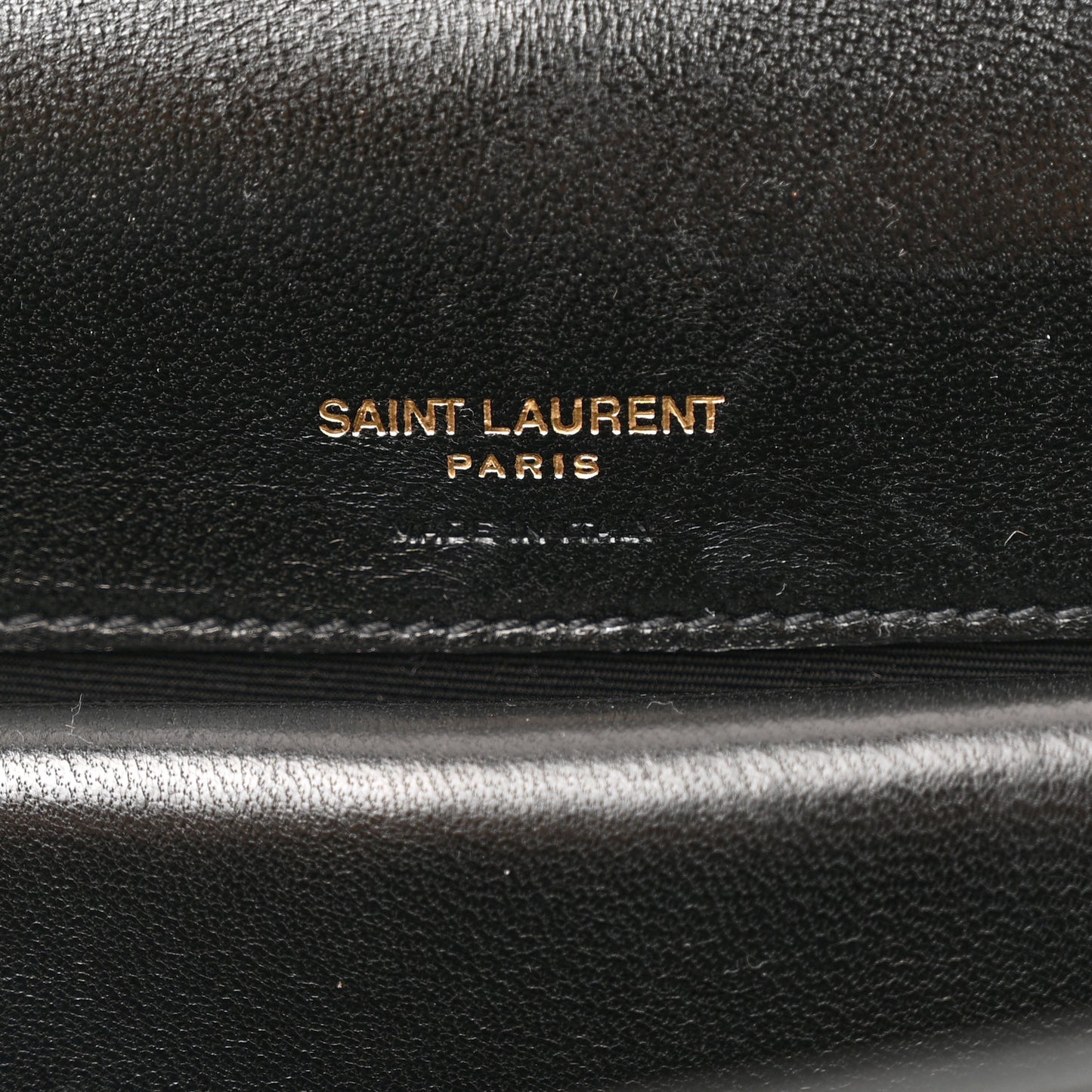Lambskin Chevron Quilted Small Loulou Black