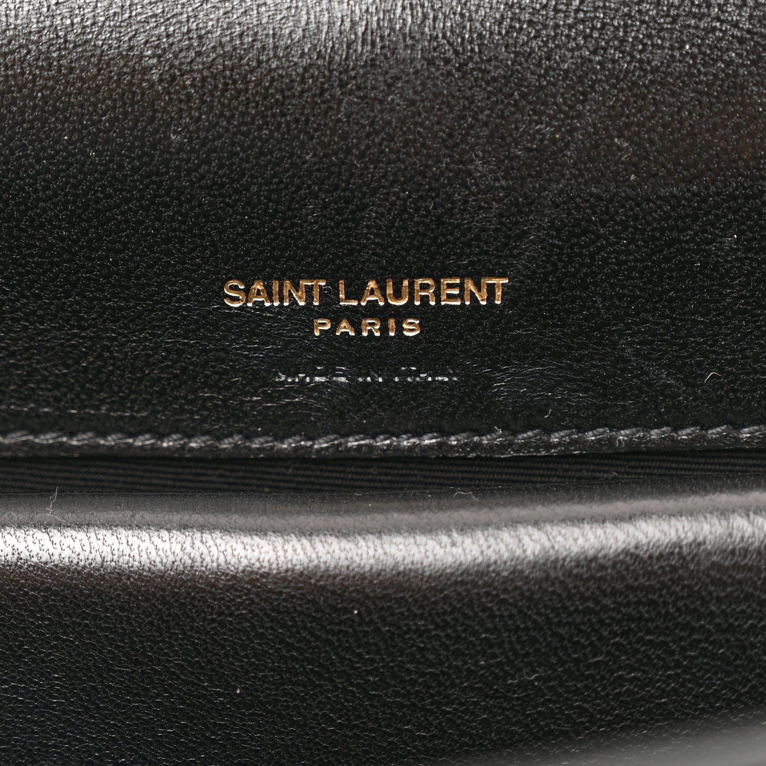 Saint Laurent Lambskin Chevron Quilted Small Loulou Black 7 of 14