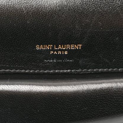Saint Laurent Lambskin Chevron Quilted Small Loulou Black 7 of 14