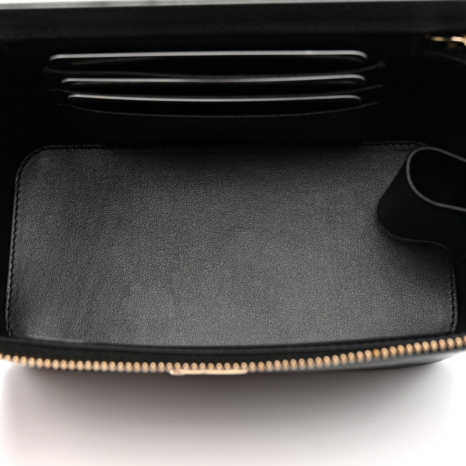 Chanel Caviar Quilted Top Handle Long Vanity Black 6 of 12