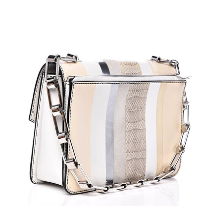 Proenza Schouler Elaphe Ayers Hava Shoulder Bag White Beige Silver 2 of 13