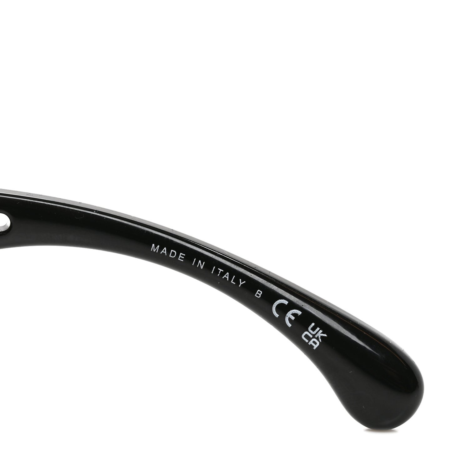 Acetate Rectangle Logo Sunglasses 5566 Black