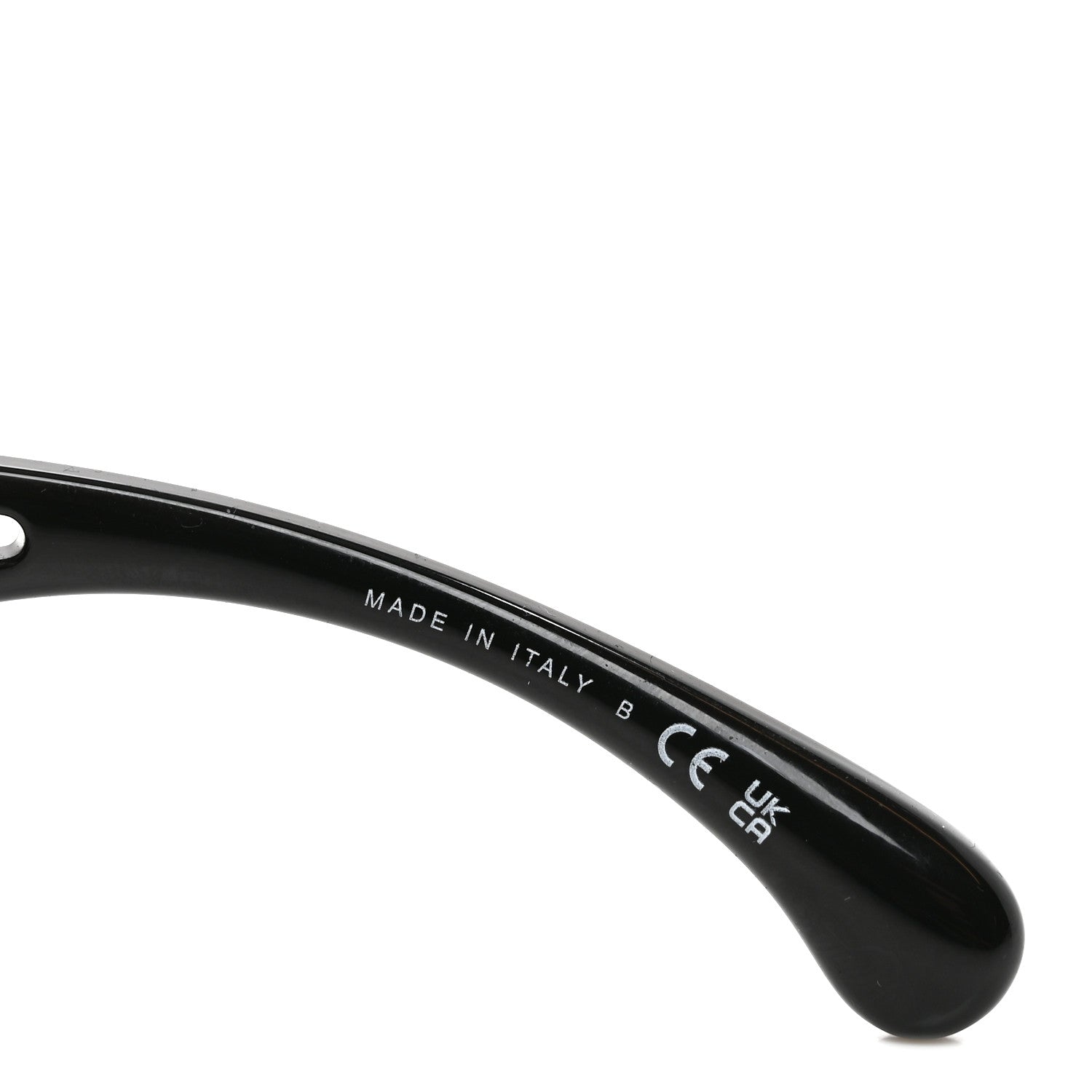 Chanel Acetate Rectangle Logo Sunglasses 5566 Black 6 of 7