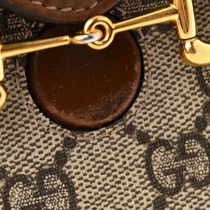 Gucci GG Supreme Monogram Mini Horsebit 1955 Crossbody Bag Beige Brown Sugar 12 of 17