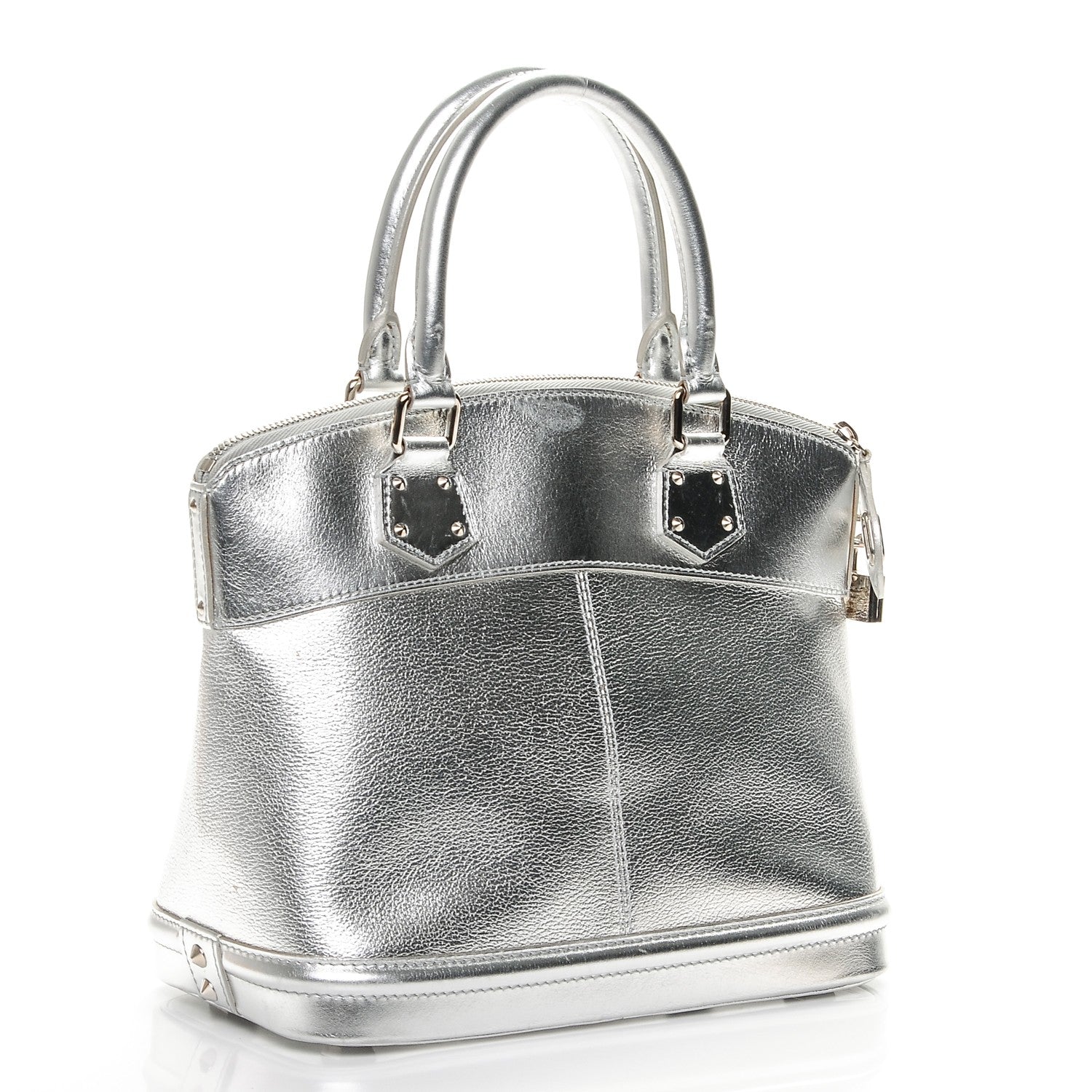 Louis Vuitton Suhali Lockit PM Silver 3 of 9