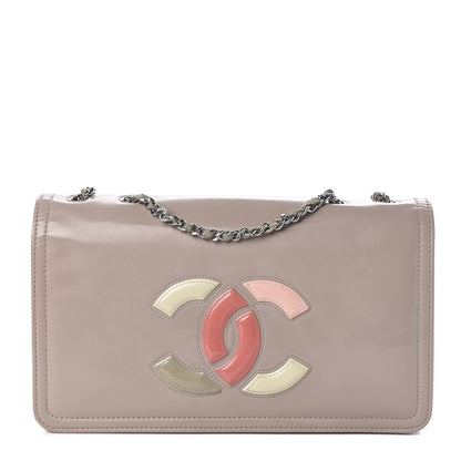 Chanel Vinyl Lipstick Flap Dark Beige 1 of 9