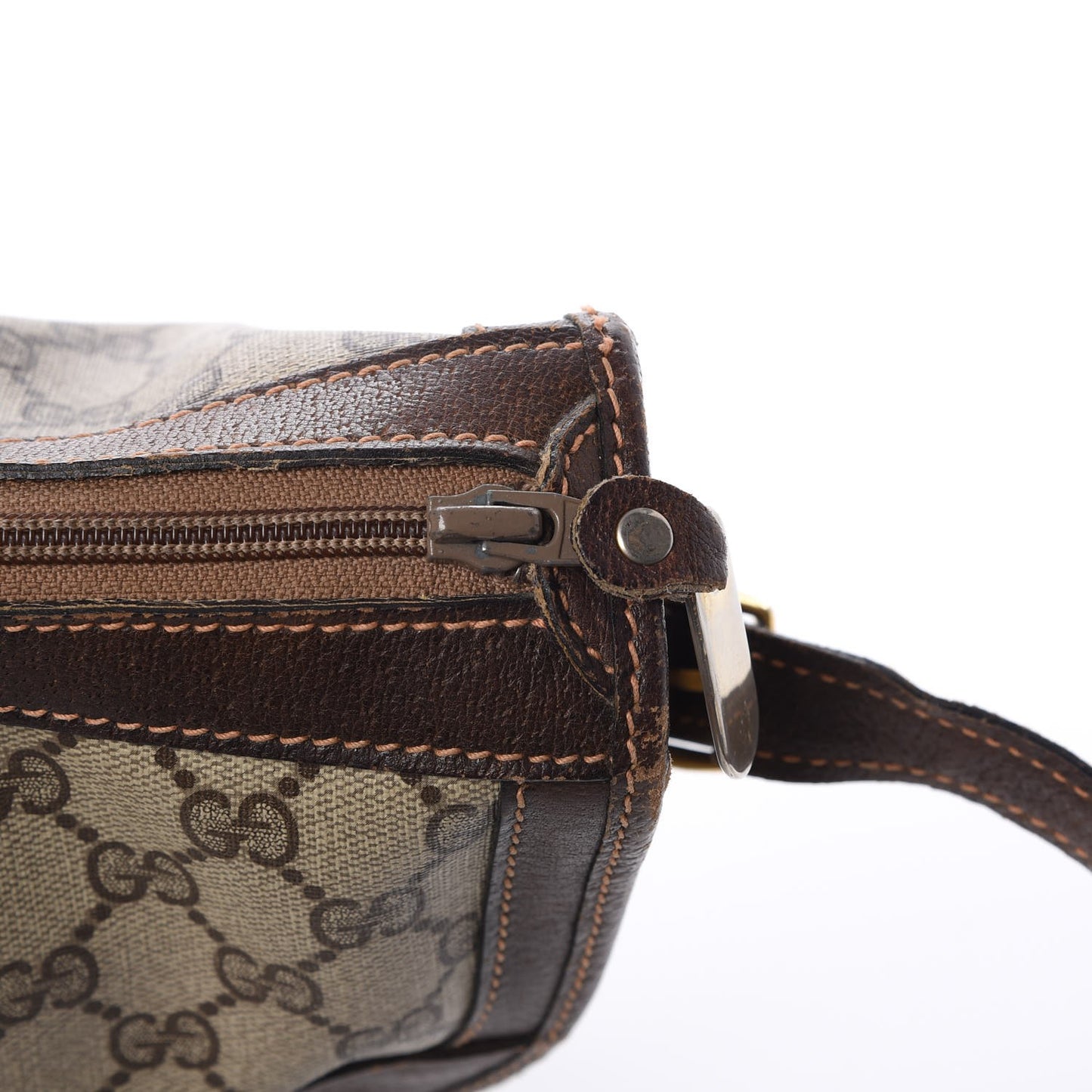 Monogram Web Shoulder Bag Dark Brown