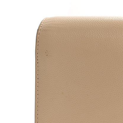Saint Laurent Grain De Poudre Classic Kate Monogram Clutch Nude Powder 13 of 15