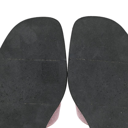 Hermes Suede Goatskin Crystal Powder Oran Sandals 38 Rose 10 of 12