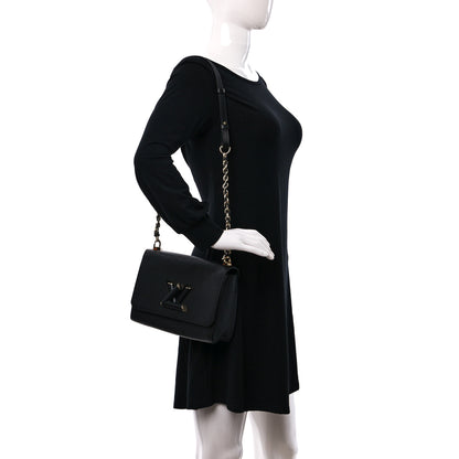 Louis Vuitton Epi Twist Braided Strap Shoulder Bag MM Black 2 of 8