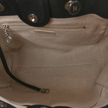 Chanel Mixed Fibers Small Deauville Tote Black 5 of 10