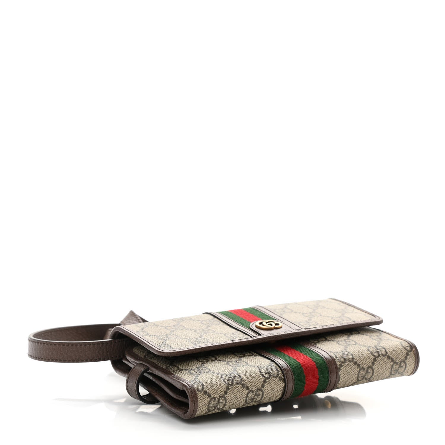 Gucci GG Supreme Monogram Web Ophidia Crossbody Wallet Beige New Acero 4 of 9
