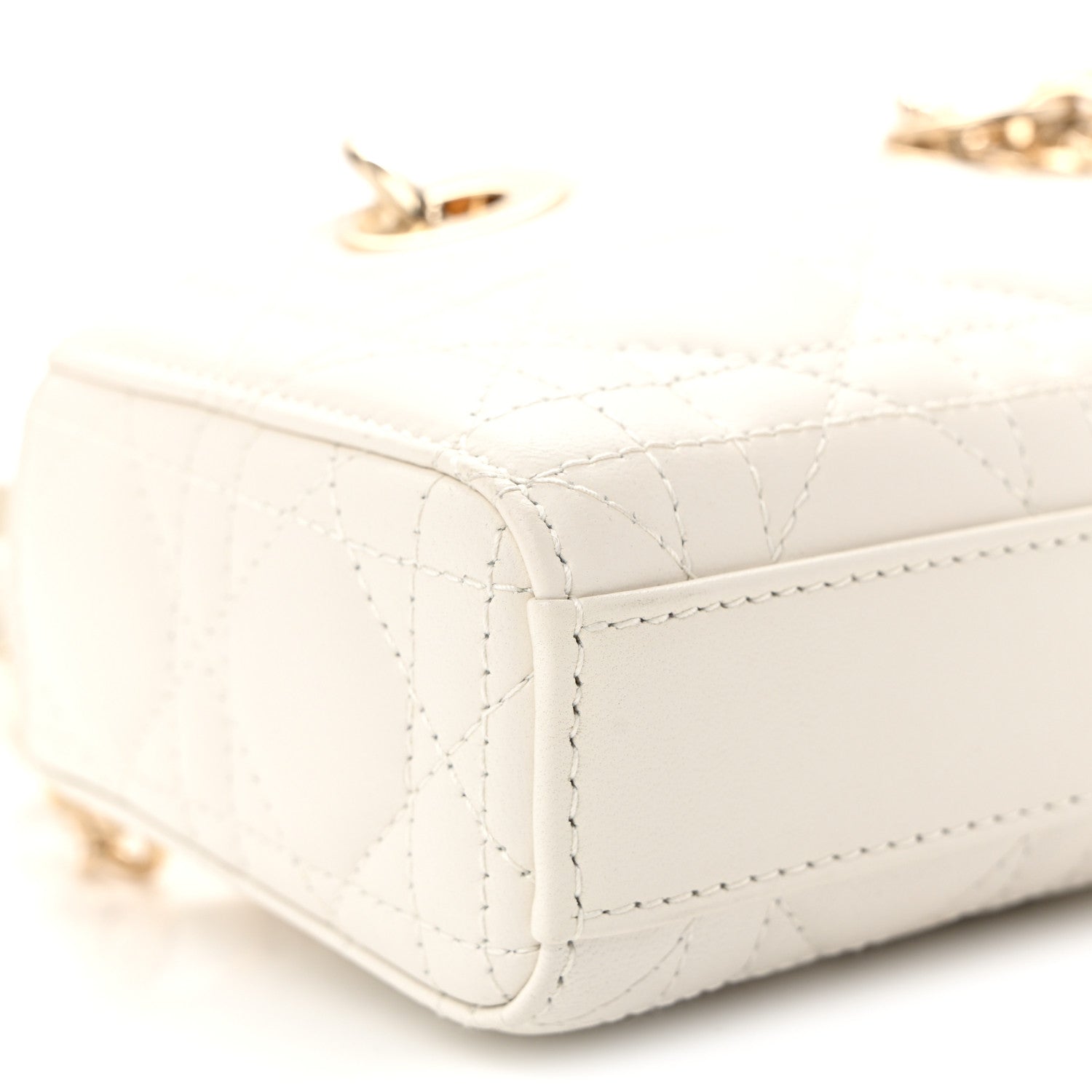 Christian Dior Lambskin Cannage Micro Lady D-Joy Latte 8 of 9