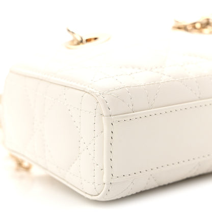 Christian Dior Lambskin Cannage Micro Lady D-Joy Latte 8 of 9