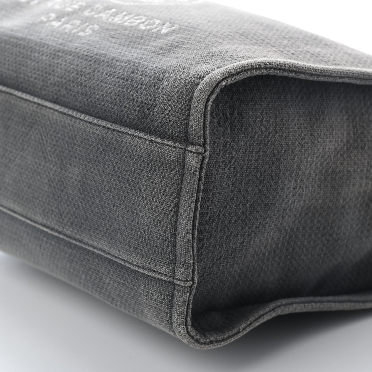 Chanel Canvas Small Deauville Tote Grey 10 of 10