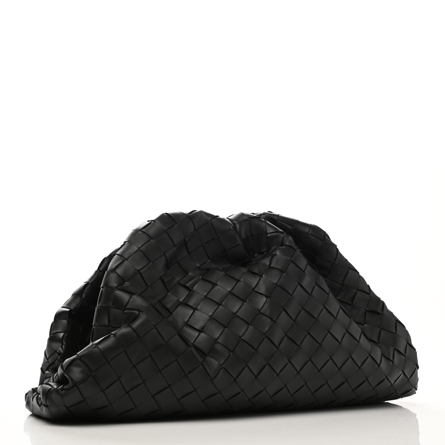 Bottega Veneta Nappa Maxi Intreccio The Pouch Oversized Clutch Black 3 of 7