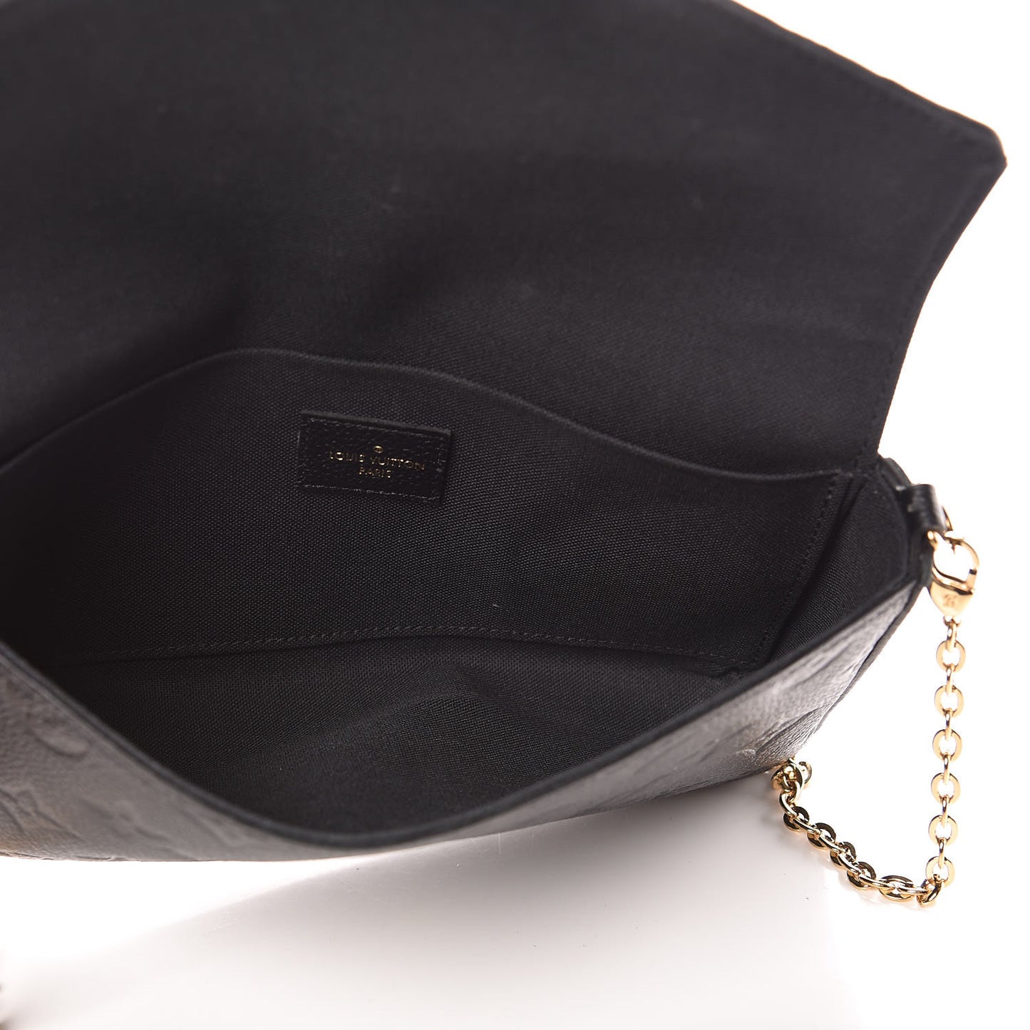 Empreinte Pochette Felicie Chain Wallet Black