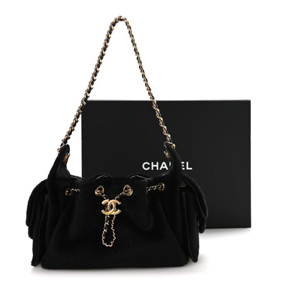 Chanel Pony Hair Mini Chanel 25 Handbag Black 11 of 11