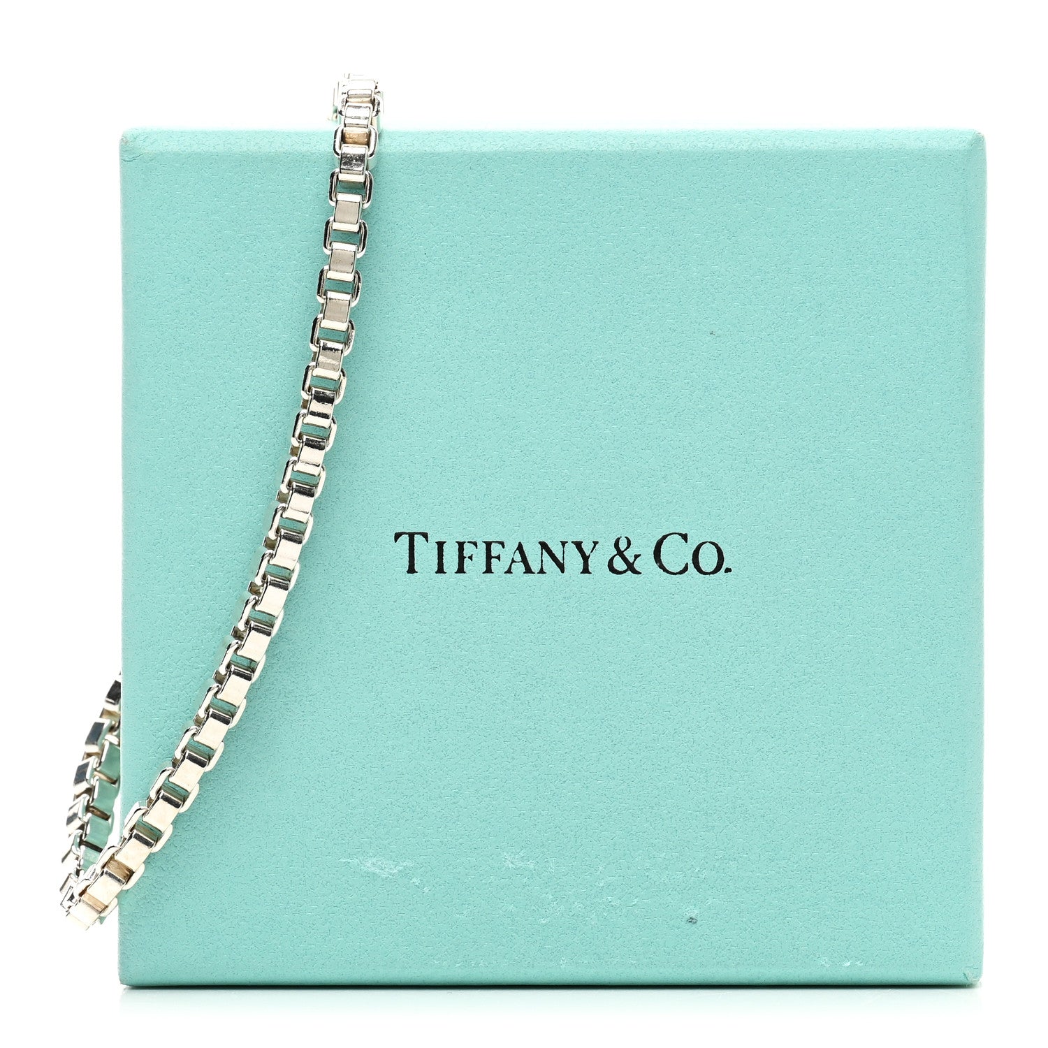 Tiffany Sterling Silver 4mm Venetian Link Bracelet 4 of 4
