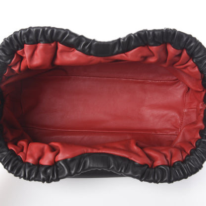 Mansur Gavriel Lambskin Cloud Clutch Black Flamma 4 of 8