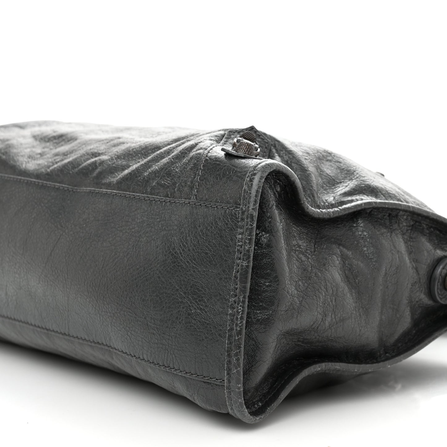 Agneau Giant 12 Gunmetal Hardware City Gris Fossile