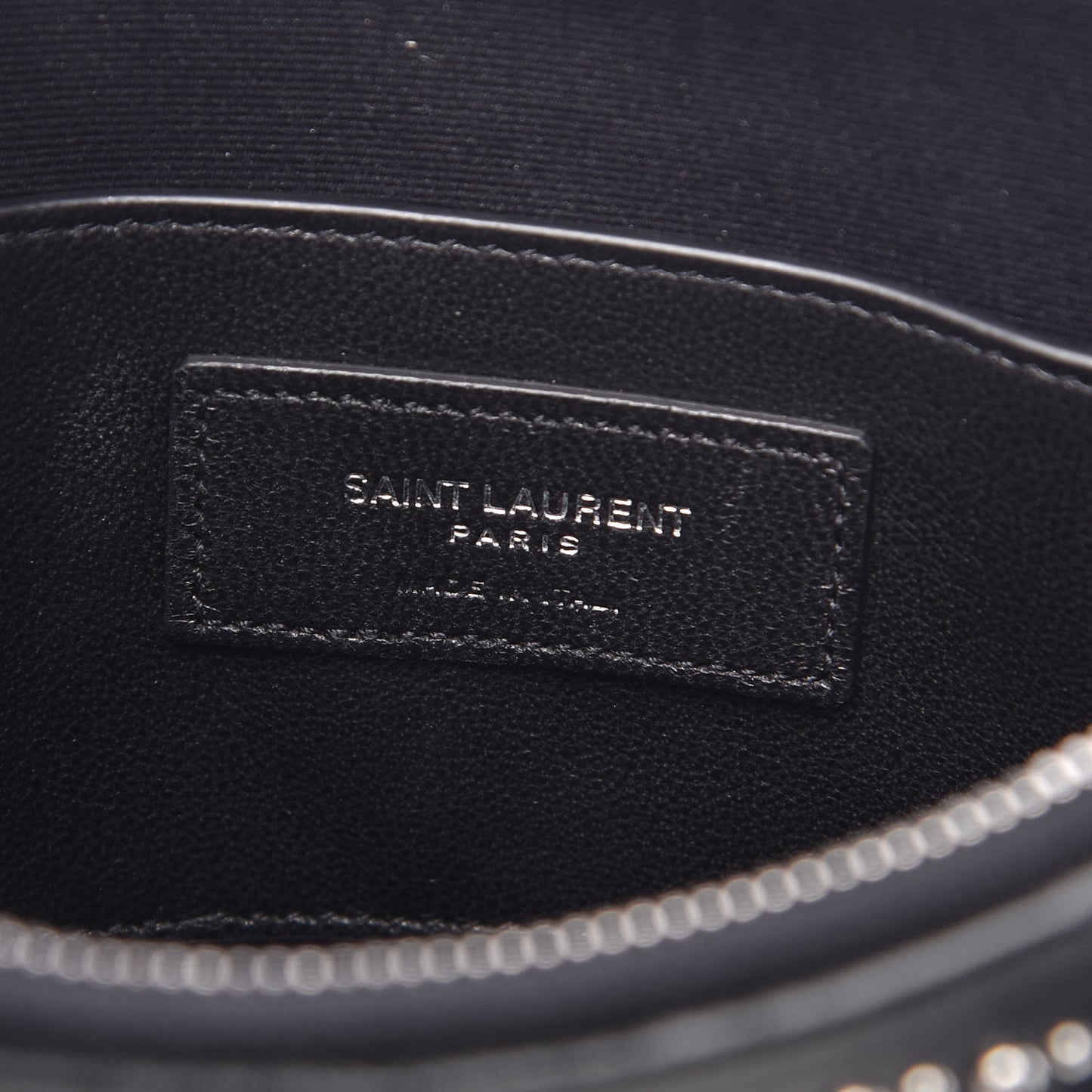 Calfskin Studded Monogram Heart Shoulder Bag Black