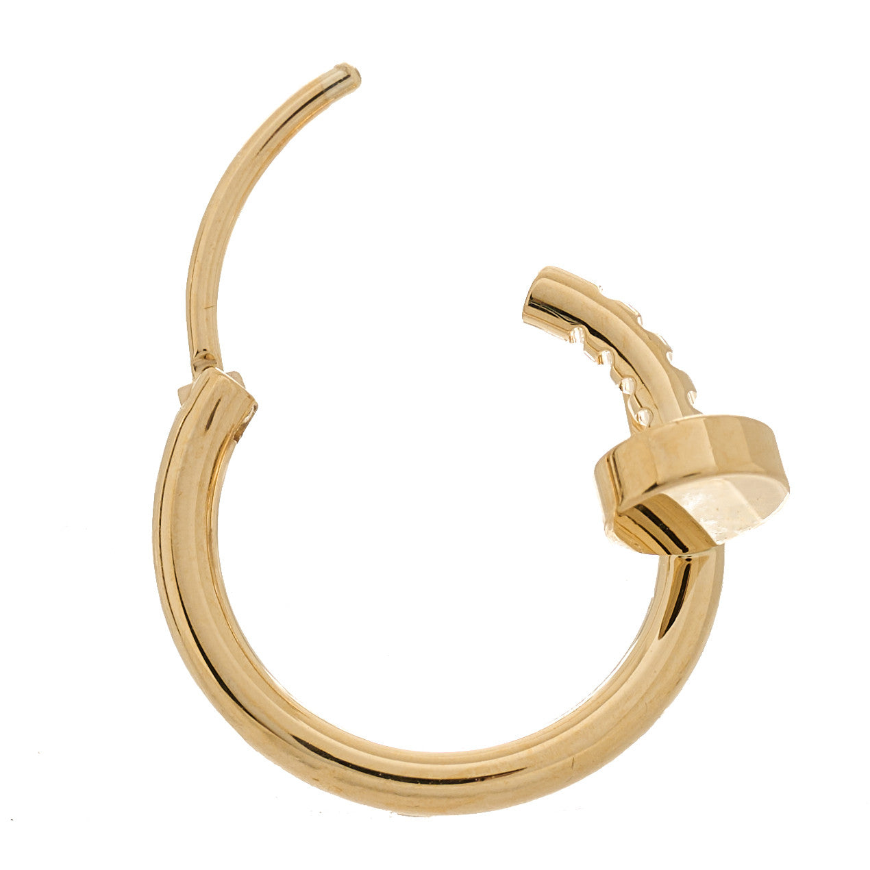 18K Yellow Gold Juste Un Clou Single Hoop Earring