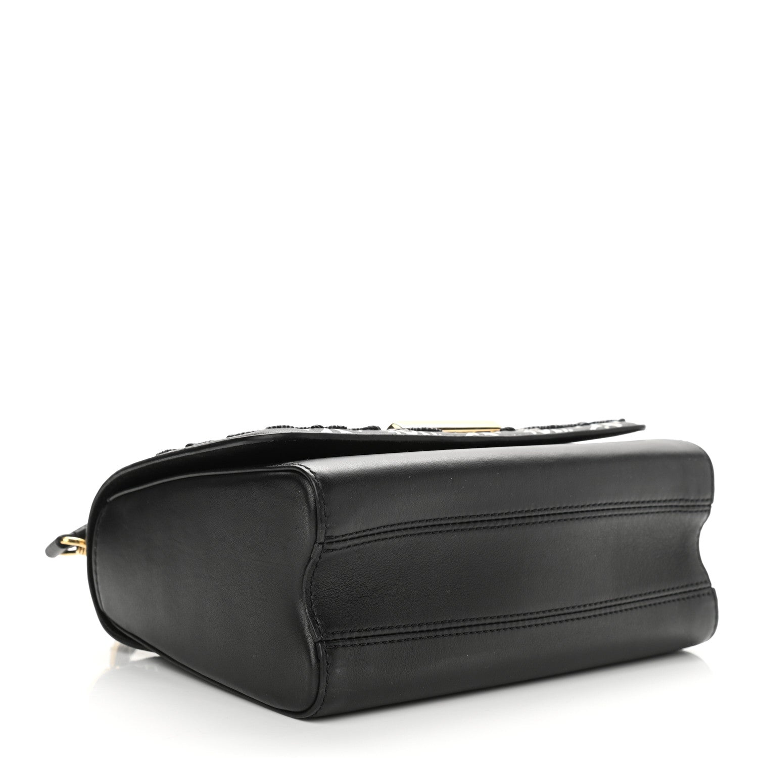 Louis Vuitton Calfskin Since 1854 Embroidered Twist MM Black 4 of 10