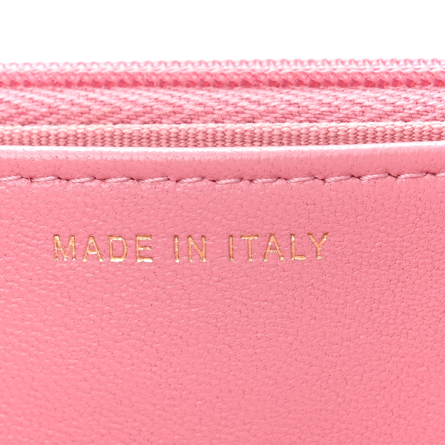 Tweed Quilted Wallet On Chain WOC Pink