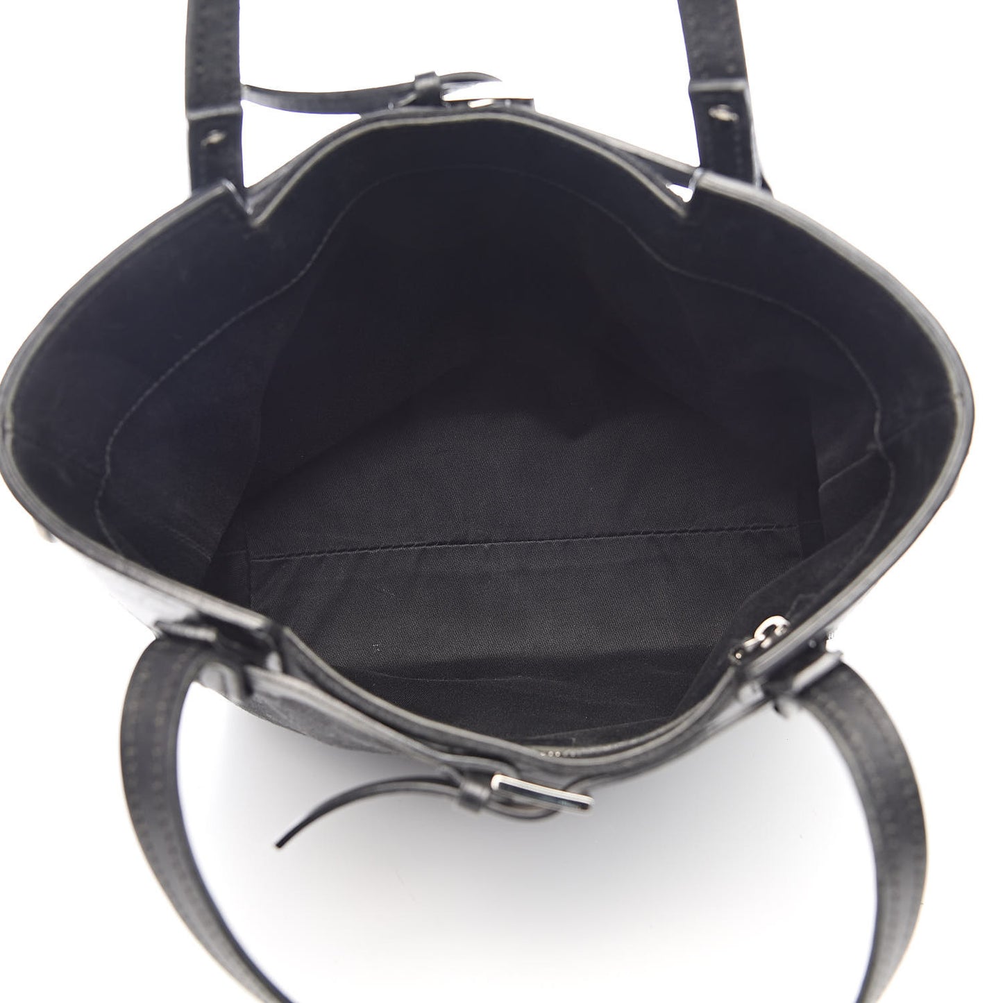 Monogram Small Bucket Tote Black