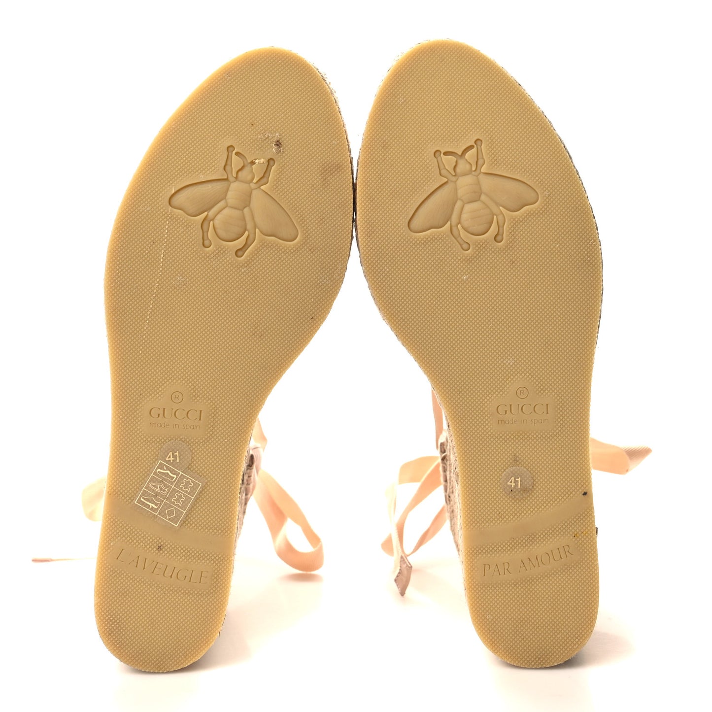 Nappa Matelasse GG Marmont Ankle Wrap Platform 35/120mm Espadrille Wedges 41 Skin Rose