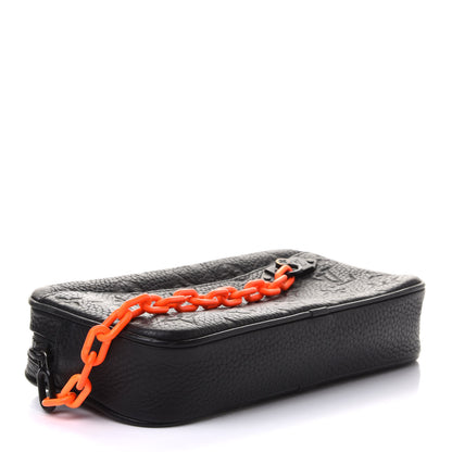 Louis Vuitton Taurillon Monogram Uniformes Solar Ray Soft Pochette Volga Belt Bag Black 4 of 14
