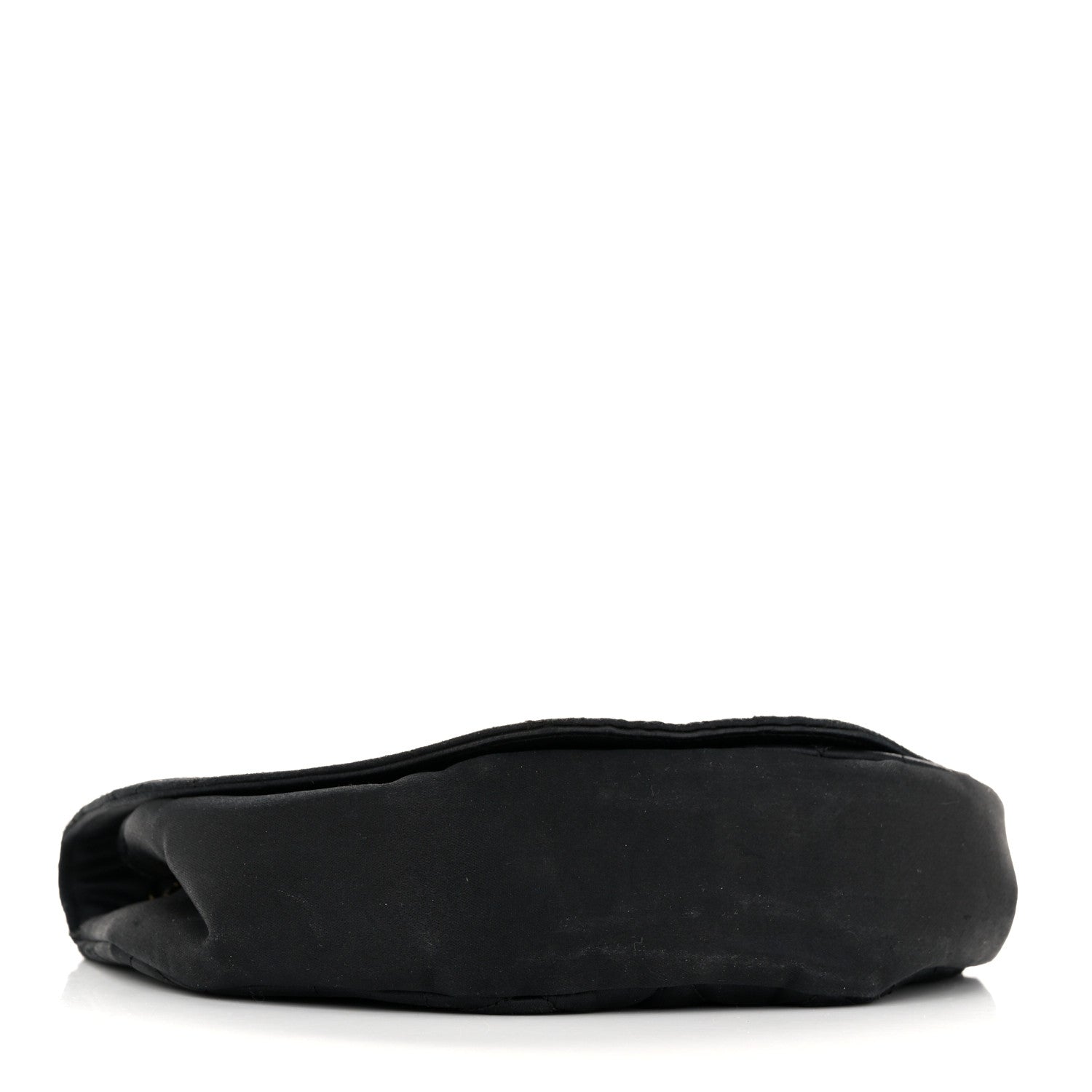 Chanel Satin Quilted Half Moon Flap Black 4 of 16