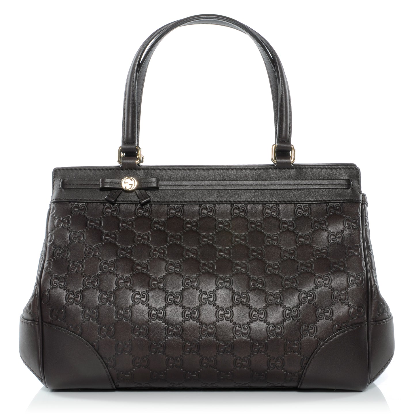 Guccissima Medium Mayfair Tote Dark Brown
