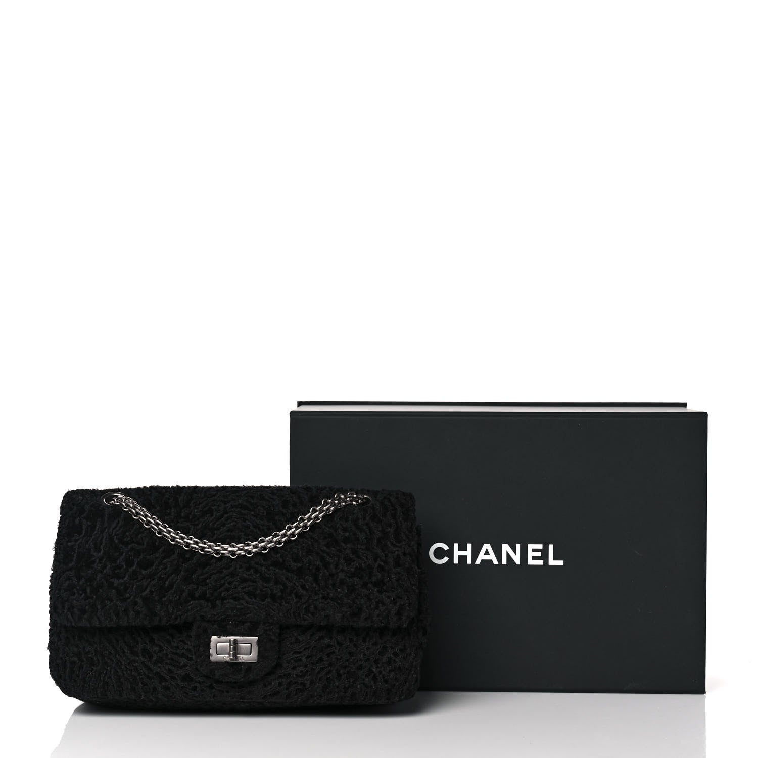 Chanel Persian Lamb Fur 2.55 Reissue 227 Flap Bag Black 9 of 9
