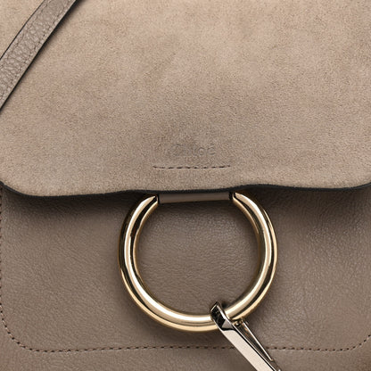 Chloe Suede Calfskin Small Faye Backpack Motty Grey 8 of 16