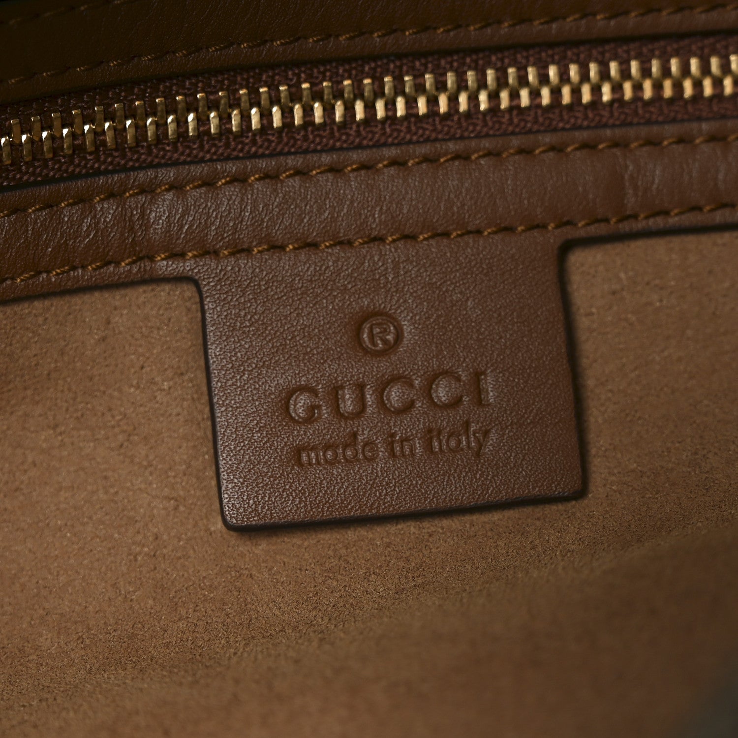 Gucci GG Supreme Monogram Large Linea A Hobo Light Brown 6 of 10