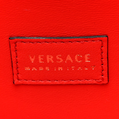 Versace Calfskin Medusa Vanity Stripe Train Case Blue Red Multicolor 6 of 9