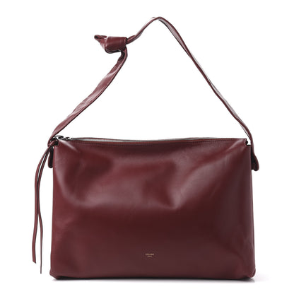 Celine Lambskin Medium Knotted Bag Burgundy 1 of 7
