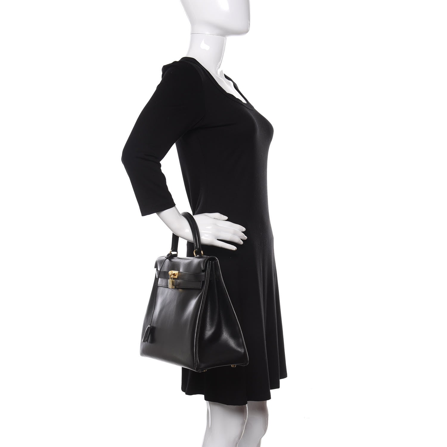 Hermes Box Kelly Retourne 35 Black 2 of 12