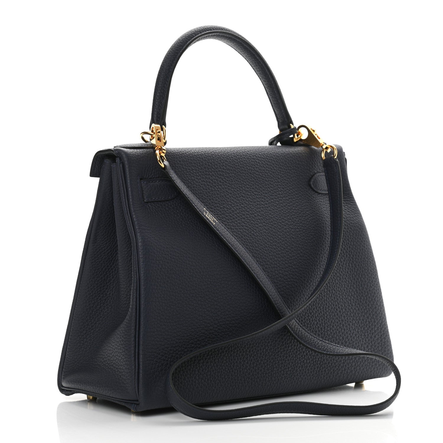 Hermes Togo Kelly Retourne 28 Bleu Nuit 3 of 12